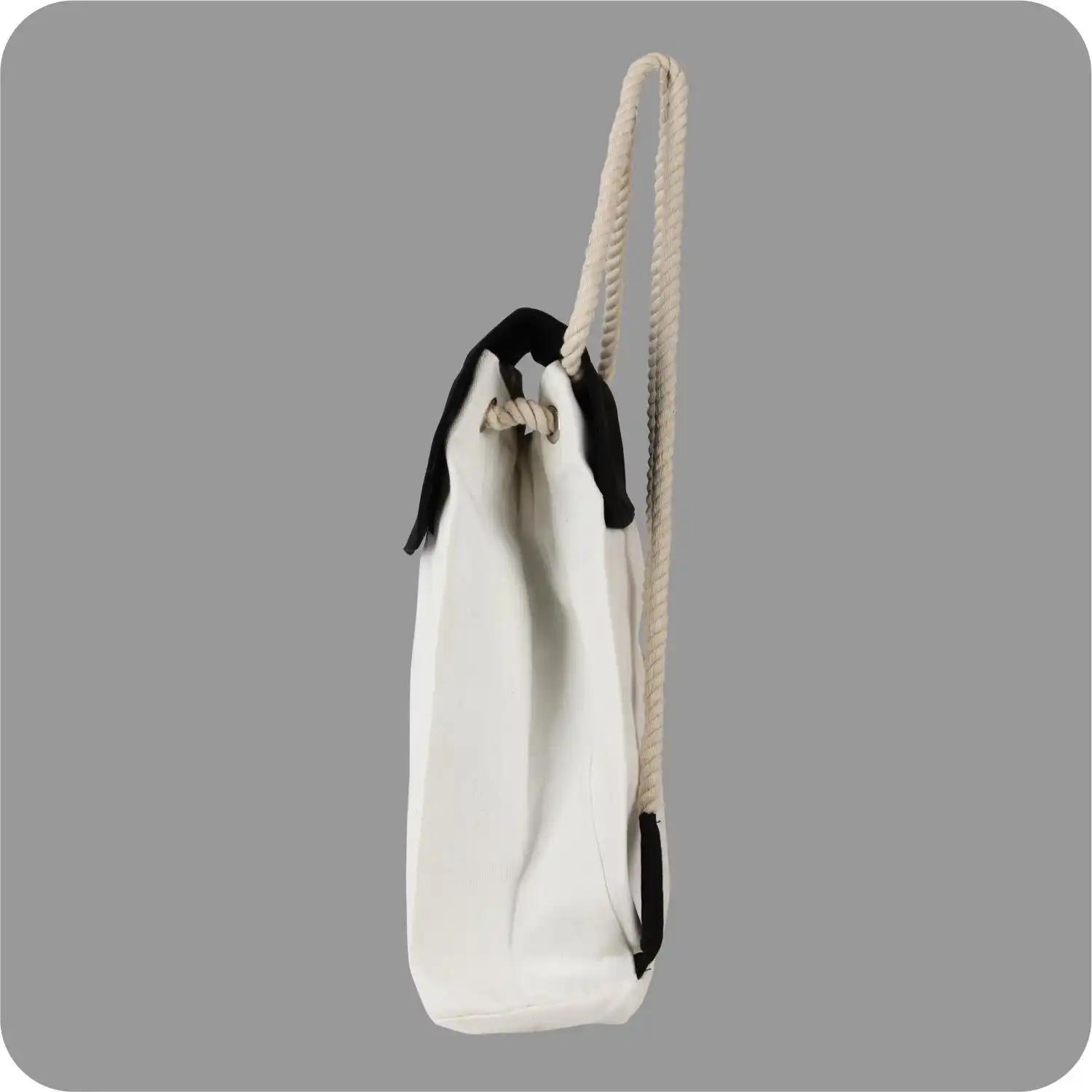 Lightweight, 15”x17” traveling purpose, locked stitch canvas bags