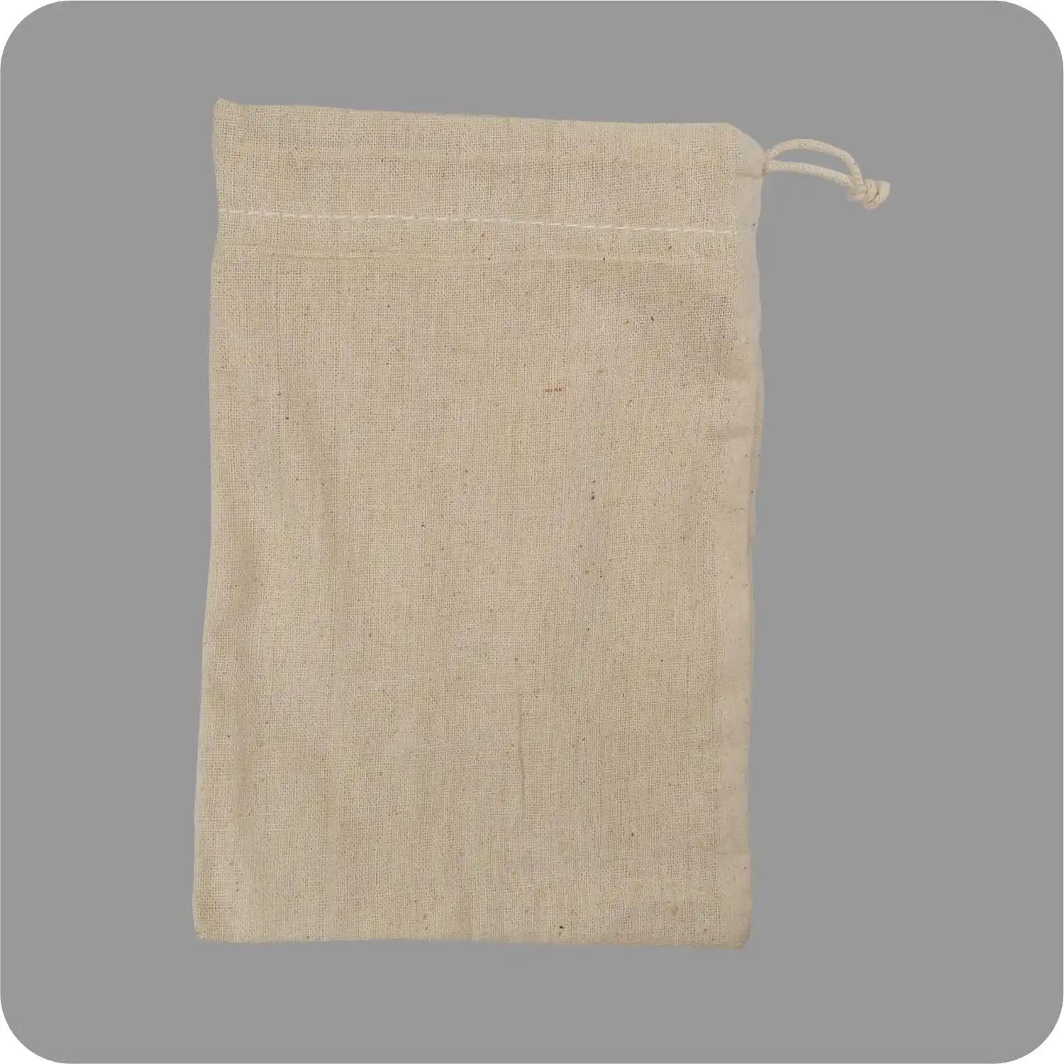 5x7 Inch Cotton Drawstring Pouch