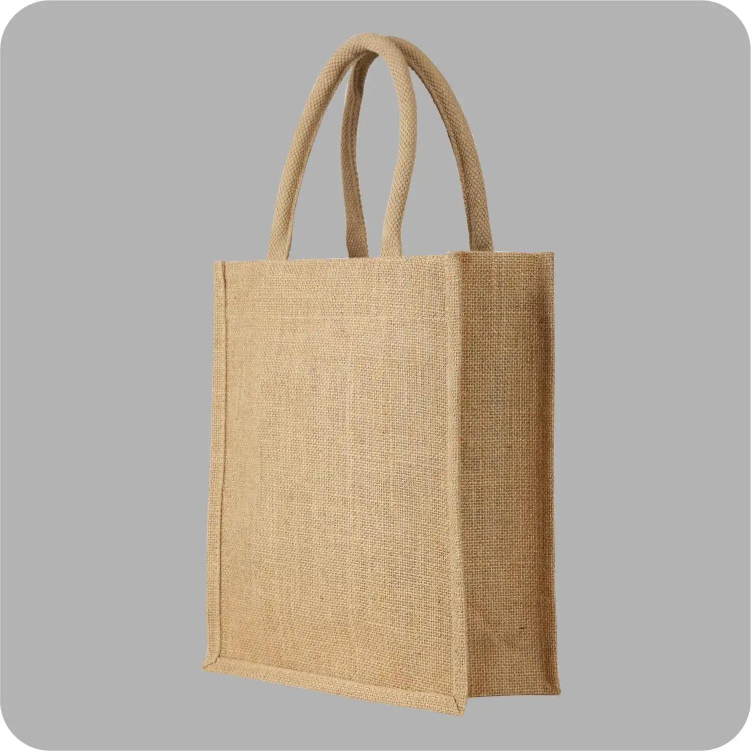 Exclusive Designed Khaki Colored 100% Jute bags Made for Unisex