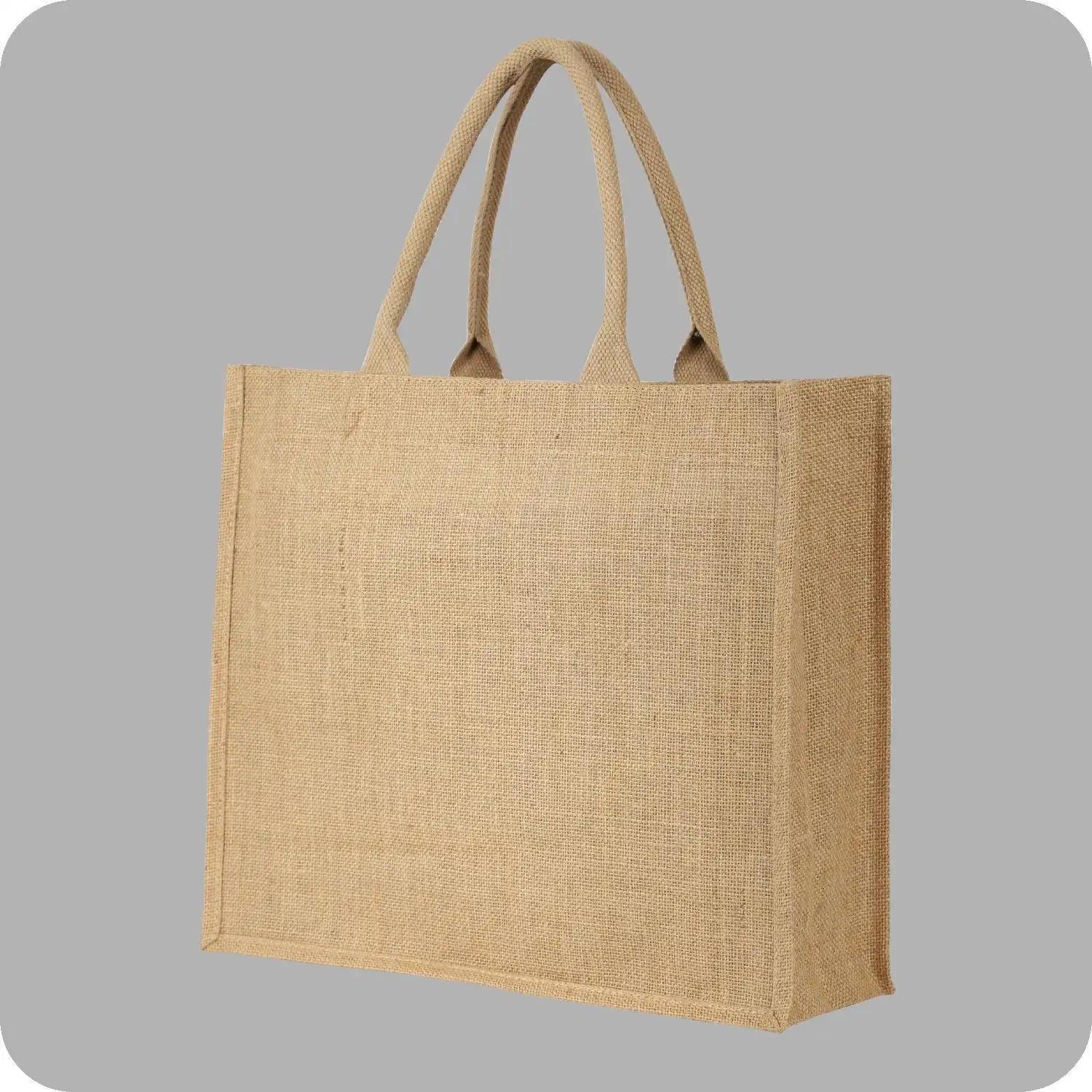 18x16x5 Inches Jute Tote / Carry Bag